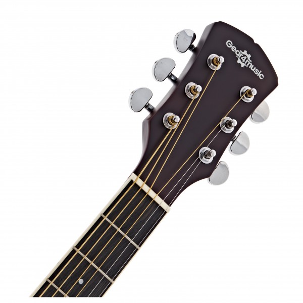 Single Cutaway Acoustic Guitar by Gear4music, Natural at Single Cutaway Acoustic Guitar by Gear4music, Natural at