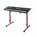 K&M 18820 Omega Pro Table Style Keyboard Stand, Red (Genos Not Included)