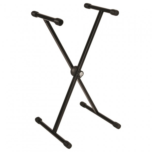 Quiklok T6 Single Braced Single Tier Keyboard Stand - Full
