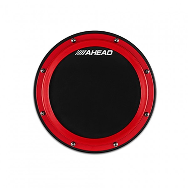 Ahead 10" S-Hoop Practice Pad with Snare Sound - Red Hoop