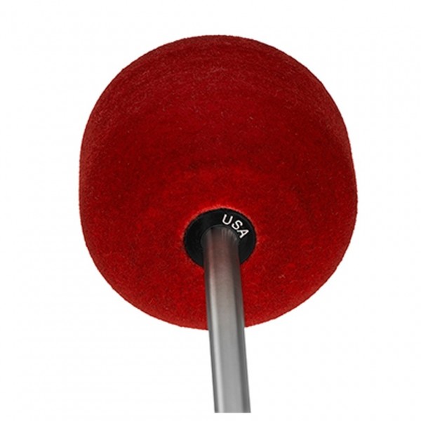 Ahead Staccato Red Felt Beater Round Super Dense Felt Beater