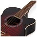 Auditorium Electro-Acoustic Guitar by Gear4music, Red Burst