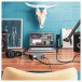 Universal Audio Volt 1 USB Audio Interface - Teal wall Studio lifestyle