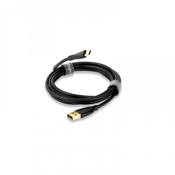 QED Connect USB C(M)-A(M), 0.75m Wrapped