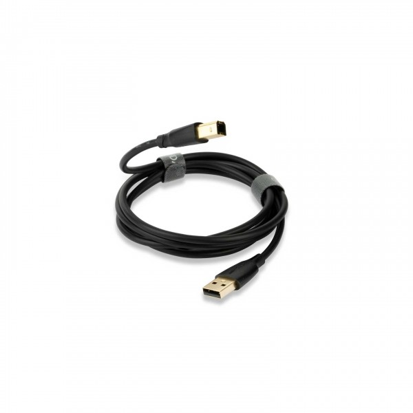 QED Connect USB A(M)-B(M), 1.5m Wrapped