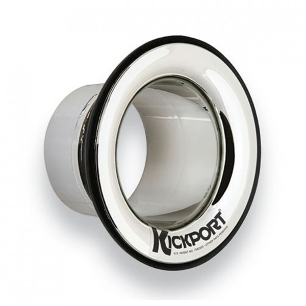 Kickport 4" Bass Drum Sound Hole - Chrome