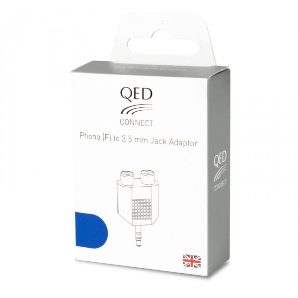QED Connect Phono-3.5mm Jack Adapter box