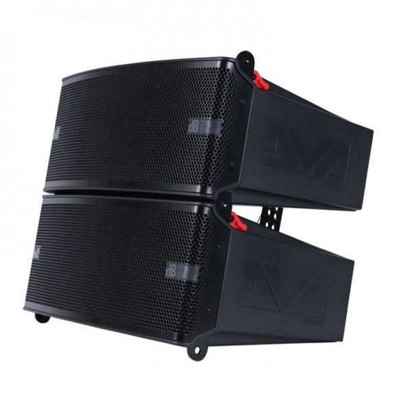 dB Technologies DVA M2P Passive Line Array System, Black - Left, Angled