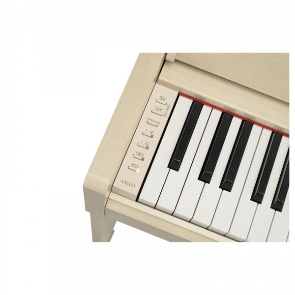 Yamaha YDP S35 Digital Piano, White Ash control panel