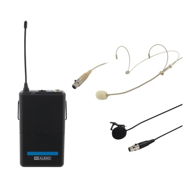 W Audio RM Quartet Beltpack Kit 863.42Mhz, Blue - Full Kit
