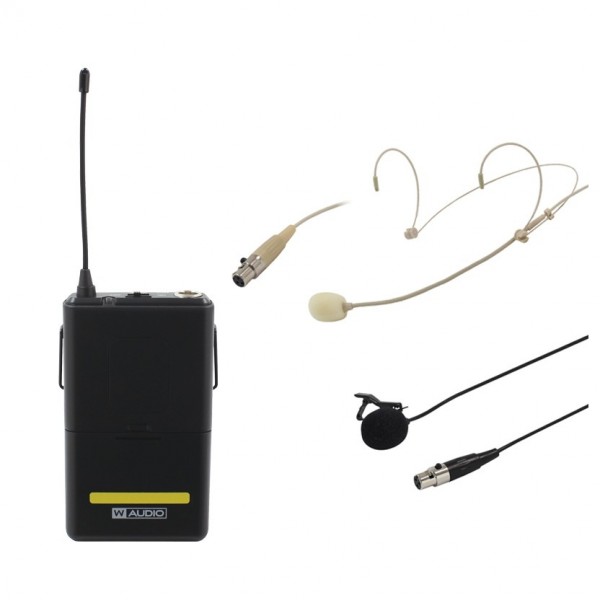 W Audio RM Quartet Beltpack Kit 863.01Mhz, Yellow - Full Kit