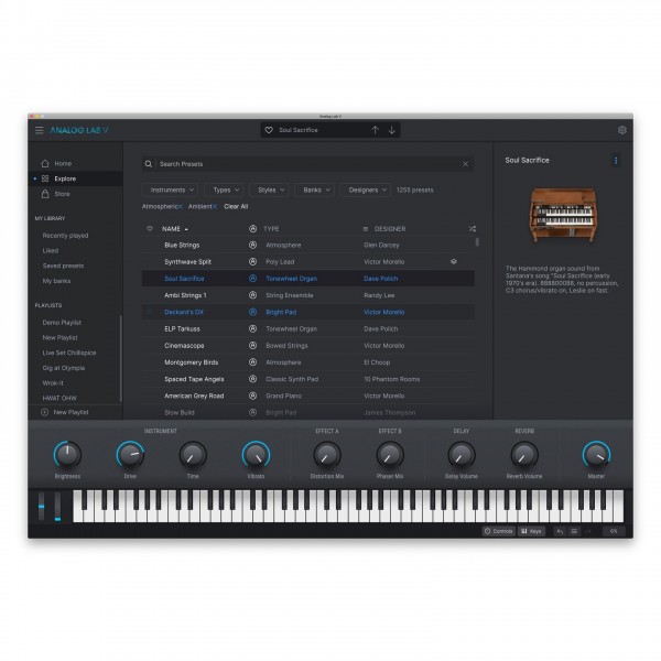 Arturia Analog Lab V - Browse 