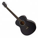 Student Left Handed Electro Acoustic Guitar by Gear4music, Black