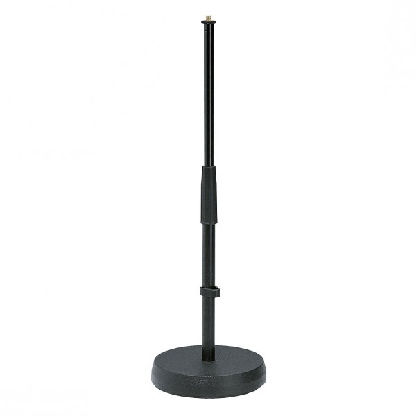 K&M Table Microphone Stand, Black - front