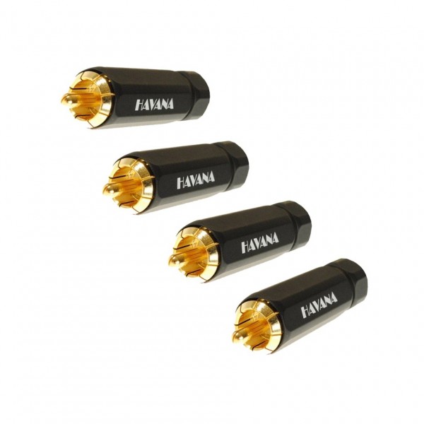 Fisual Havana XL Custom Made Stereo Phono/RCA Cable (Pair), 1m plugs