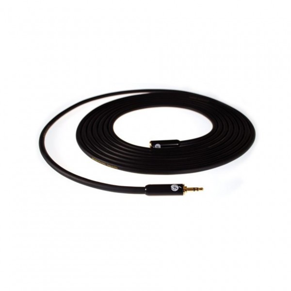 Fisual S-Flex Black Custom 3.5mm Jack Headphone Extension Cable, 1m