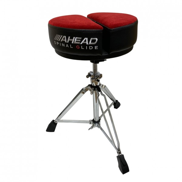 Ahead Spinal G Drum Throne - Round Red Top with 3 Leg Base