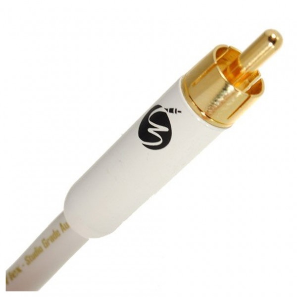 Fisual S-Flex White Custom Made Subwoofer Cable, 1m