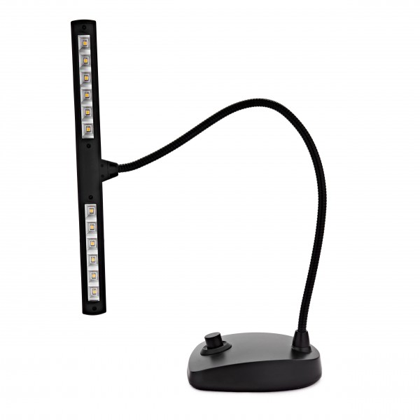 K&M 12298 LED Piano Lamp, Black, UK Plug