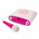 Easy Karaoke Bluetooth Máquina de karaoke y 1 micrófono, rosa