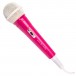 Easy Karaoke Bluetooth Karaoke Machine & 1 Microphone, Pink - microphone