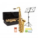 Tenorsaxophon von Gear4music, Gold, mit Komplettpaket