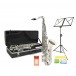Saxophone Ténor par Gear4music + Pack complet, Nickel