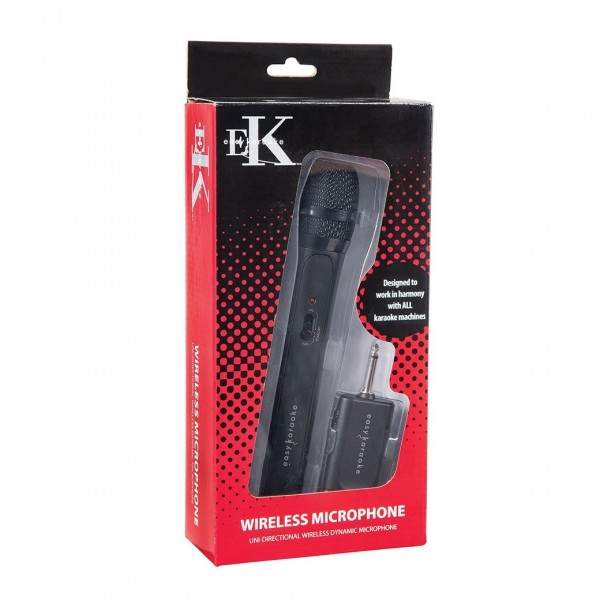 Easy Karaoke Wireless Microphone, Black - box