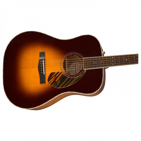Fender Paramount PD 220E Dreadnought, 3-Tone Vintage Sunburst body