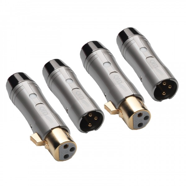 QED Reference XLR 40 Custom Made XLR Cable (Pair), 1m Plugs