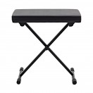K&M 14065 Keyboard Bench, Imitation Leather, Black