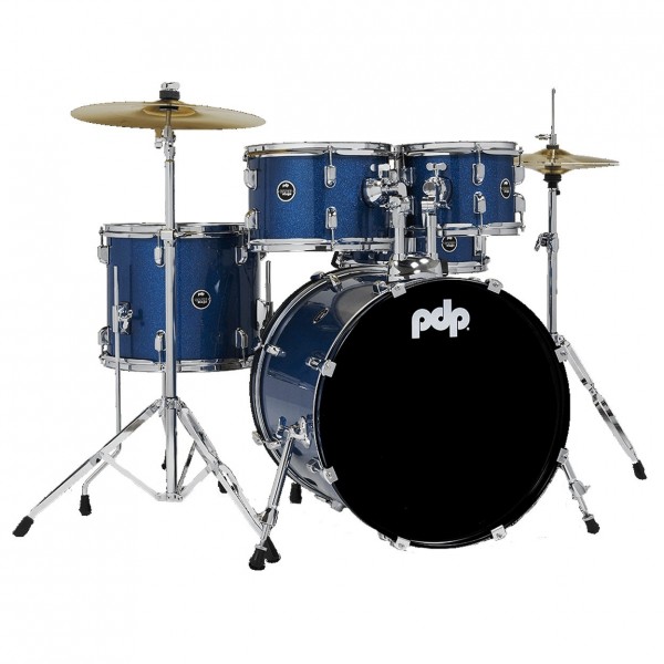 PDP Center Stage 5pc Complete Kit, Royal Blue Sparkle - Main 