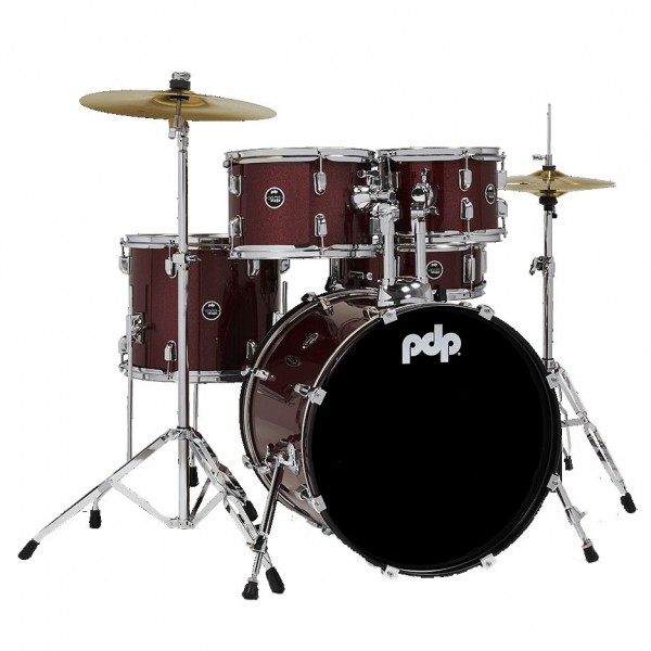 PDP Center Stage 5pc Complete Kit, Ruby Red Sparkle - Main