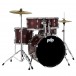 PDP Center Stage 5pc Complete Kit, Ruby Red Sparkle
