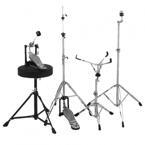 PDP Center Stage 5pc Complete Kit, Ruby Red Sparkle - Hardware