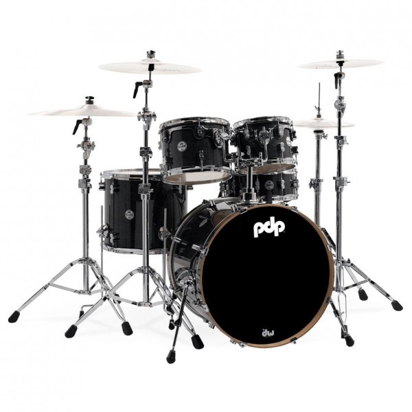 PDP Concept Maple 20'' 5pc Shell Pack w/Hardware, Ebony Stain