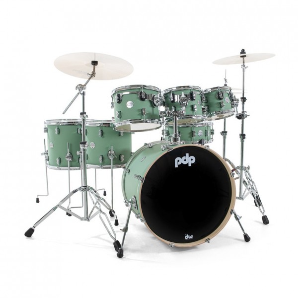PDP Concept Maple 22'' 7pc Shell Pack w/ Hardware, Satin Seafoam