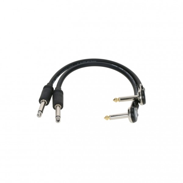 Klotz Pro Patch Cable, Angled Jack to Straight Jack, 0.3m - main
