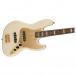 Squier 40th Anniversary Jazz Bass Gold Edition, Olympic White body