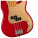 Squier 40th Anniversary Precision Bass, Satin Dakota Red - close up