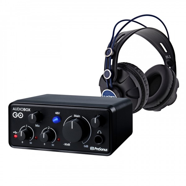 PreSonus AudioBox GO with SubZero Headphones - Full Bundle