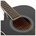 Student Left Handed Acoustic Guitar by Gear4music, Black