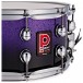 Premier Genista 14” x 7” Maple Snare Drum, Purple Fade Sparkle