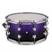 Premier Genista 14” x 7” Maple Snare Drum, Purple Fade Sparkle