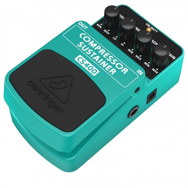 Behringer CS400 Compressor & Sustain Pedal- Angled