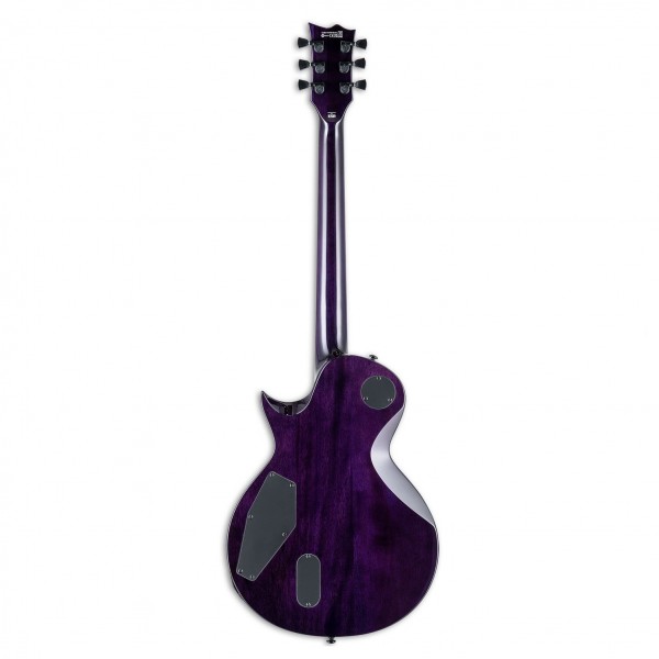 ESP LTD EC-1000 QM, See Thru Purple SB - back