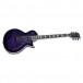 ESP LTD EC-1000 QM, See Thru Purple SB - angle