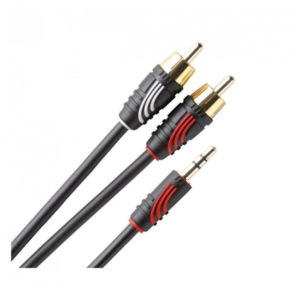 QED Profile 3.5mm Jack To Phono Cable 1m - Nearly New