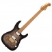 Charvel Pro-Mod DK24 HH 2PT CM Poplar Burl, Transparent Black Burst