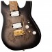 Charvel Pro-Mod DK24 HH 2PT CM Poplar Burl, Transparent Black Burst body